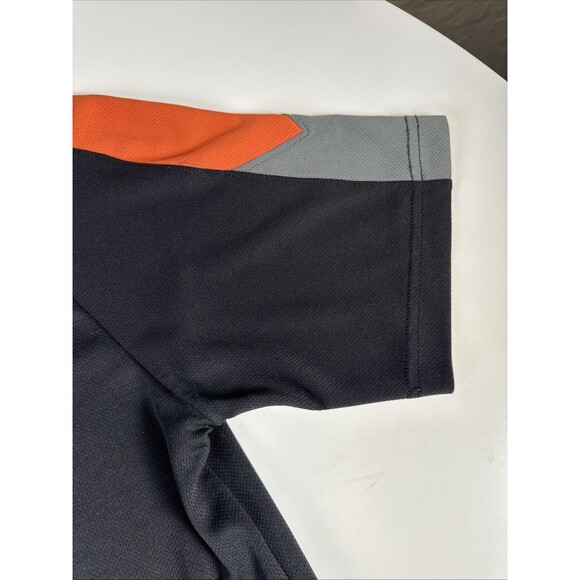 Harley-Davidson Polo Shirt Black Orange Gray Short Sleeve BikeTown Youngstown OH - Picture 3 of 10